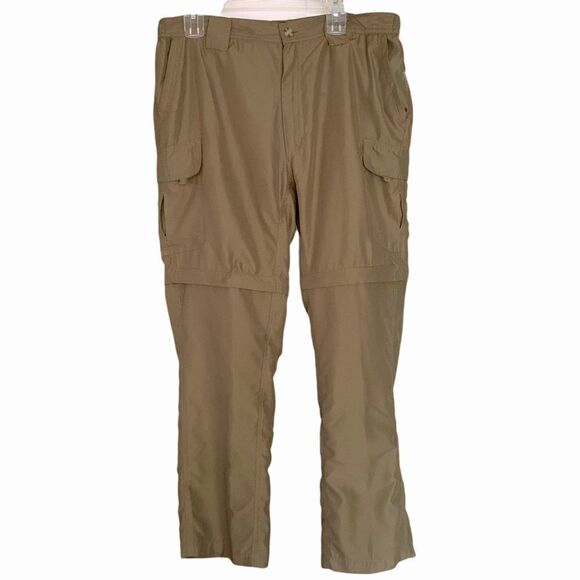 Utex Canada Army Olive Green Convertible Quick Dry Hiking Pants Sz L - Picture 1 of 8